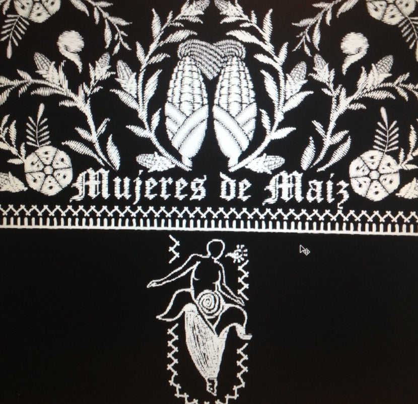 Mujeres de Maiz Bordado Blusa