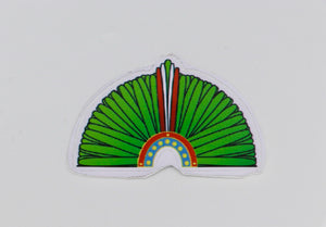 
                
                    Load image into Gallery viewer, Cuauhtemoc Headdress Sticker
                
            