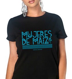 Unisex Tee "Mujeres de Maiz" in Turquoise